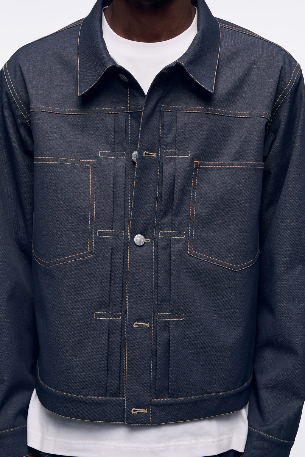 Ventarra Unisex Faux Denim Jacket | Vintage Workwear Casual Jacket