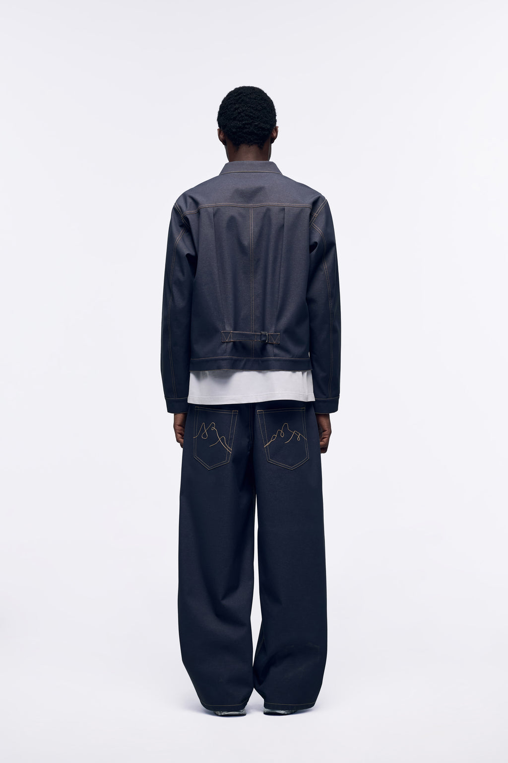 Ventarra Unisex Faux Denim Jacket | Vintage Workwear Casual Jacket