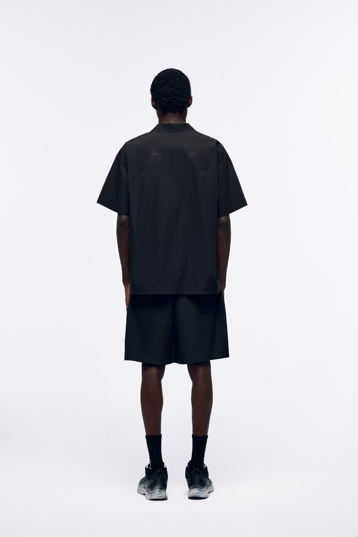 Ventarra Men's Panelled Seamless Bonded Collared Shirt | 3D Cut Urban Short-Sleeve Top