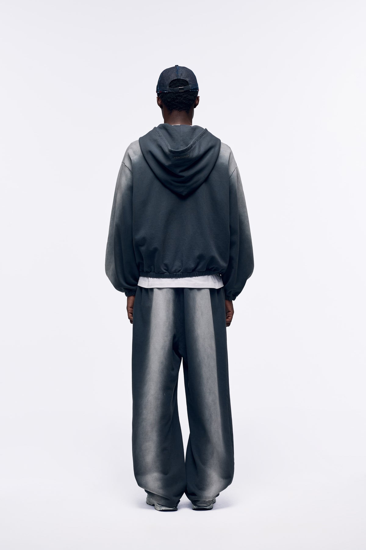 Ventarra Unisex Washed Oversized Sweat Jacket | Vintage Heavyweight Hoodie