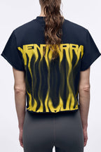 26SS Women's Flaming Crop Top