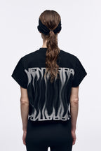26SS Women's Flaming Crop Top