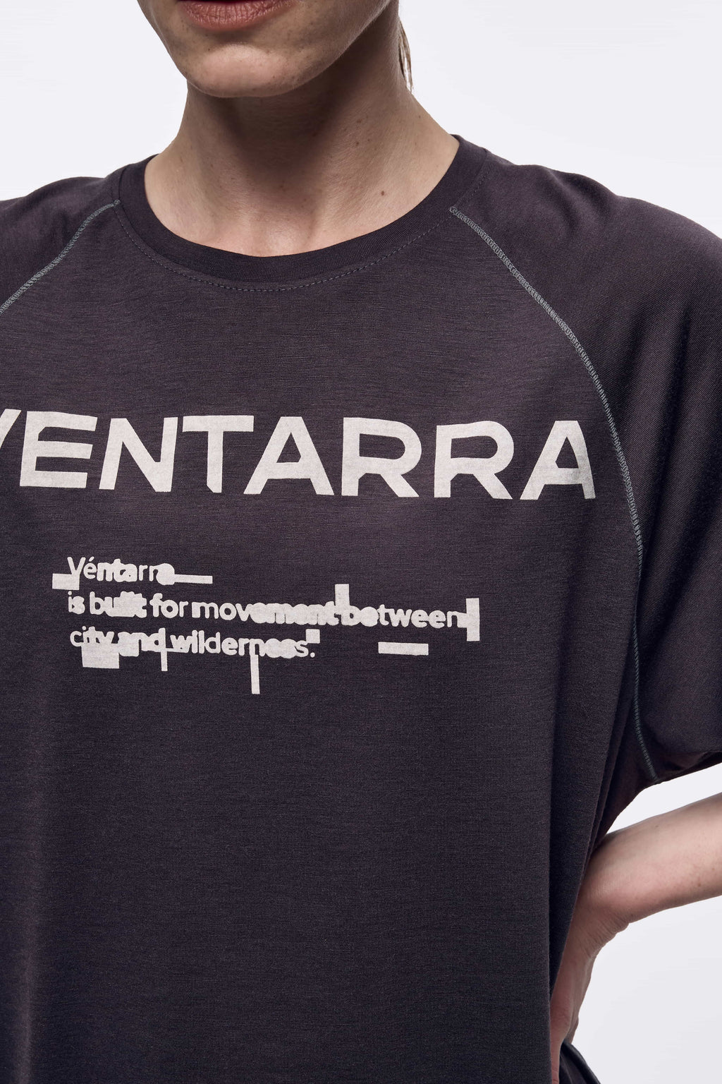 VT-26SS-TS-023 Unisex Raglan Sleeve Wool Running T-Shirt