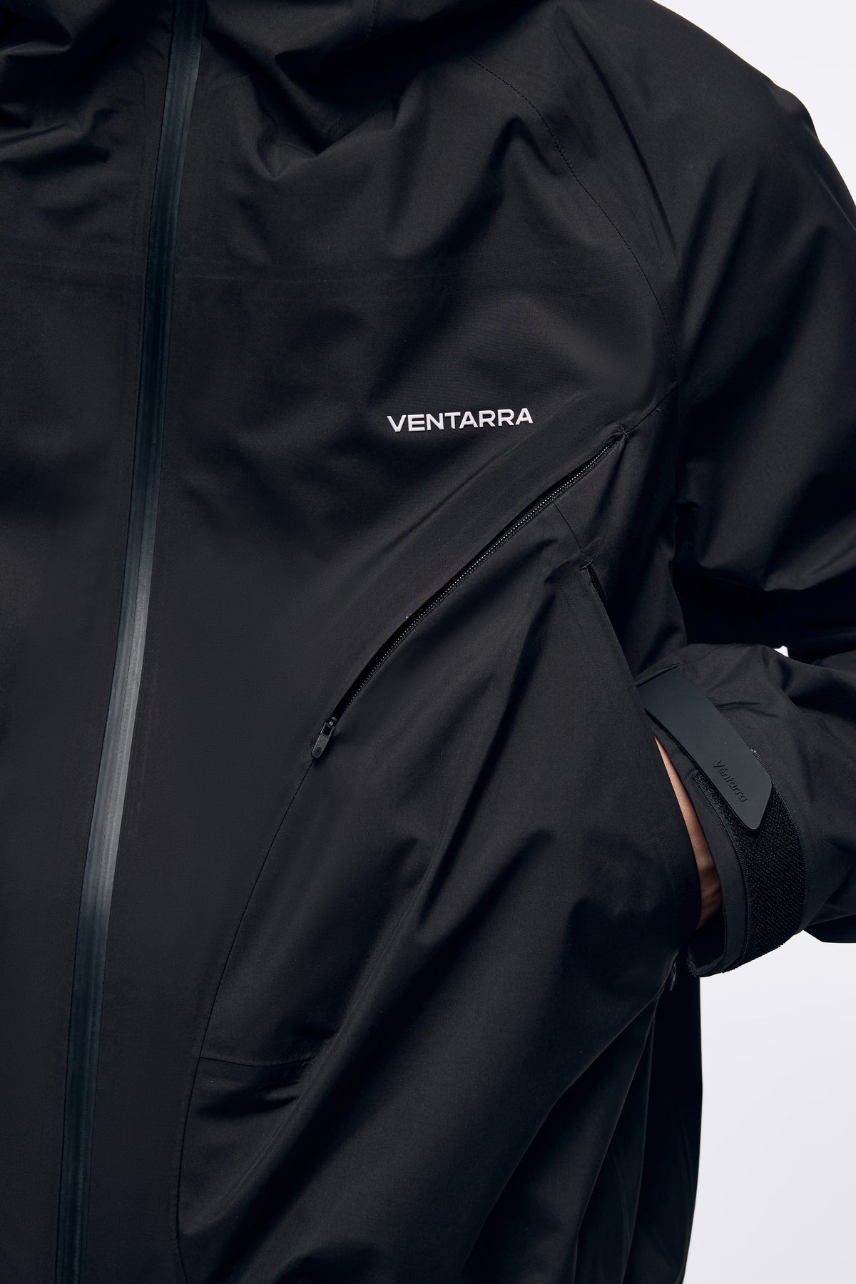 Ventarra Unisex Hooded Shell Jacket | Semi-Structured Pocket Waterproof Jacket