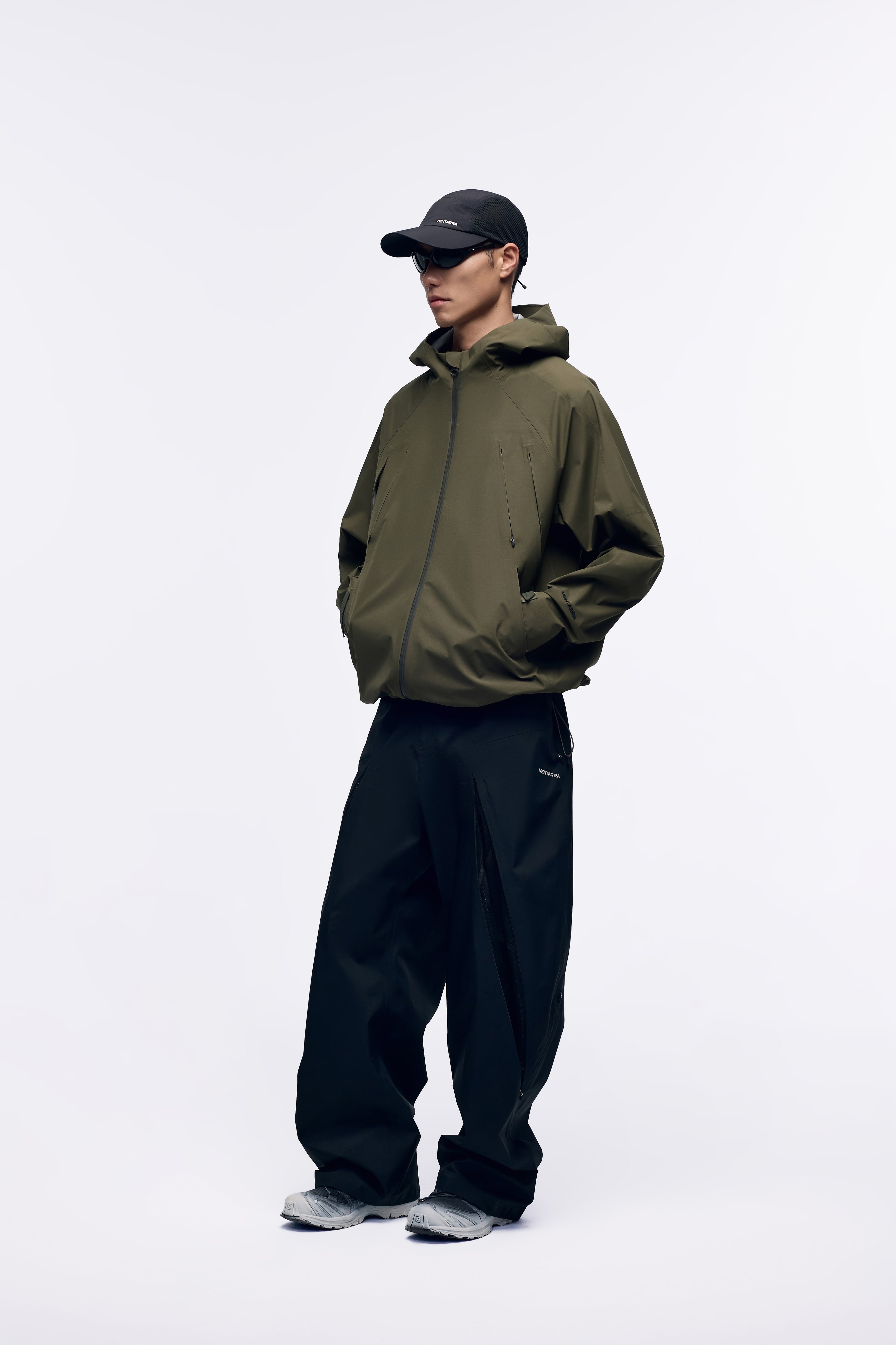 Ventarra Unisex Shell Pants – Front & Back Hidden Zip Vents, Fluorine-Free Waterproof, Seam-Sealed