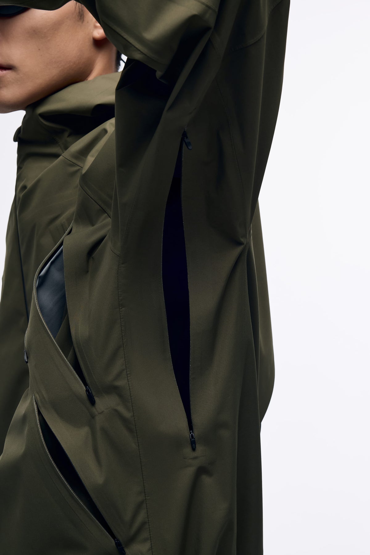 Ventarra Unisex Multi Hidden-Pocket Hooded Shell Jacket | 6-Compartment Waterproof Trail Jacket
