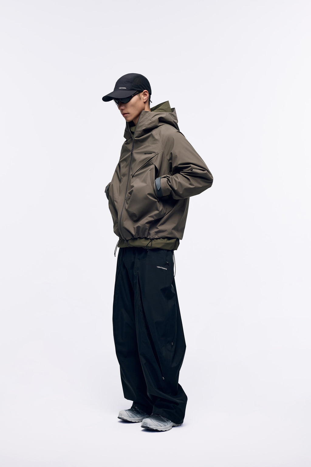 Ventarra Unisex Hooded Shell Jacket | Semi-Structured Pocket Waterproof Jacket