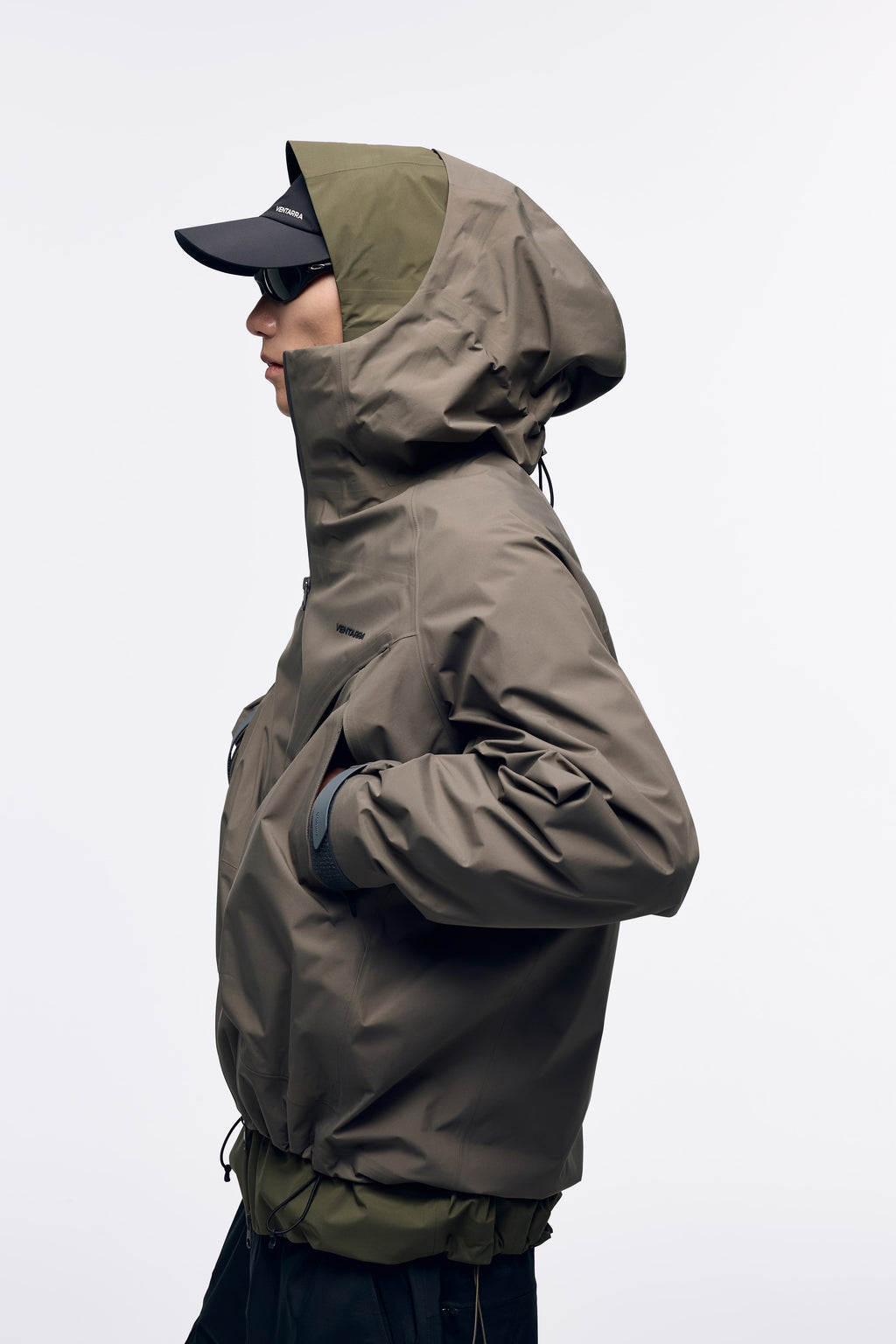 Ventarra Unisex Hooded Shell Jacket | Semi-Structured Pocket Waterproof Jacket