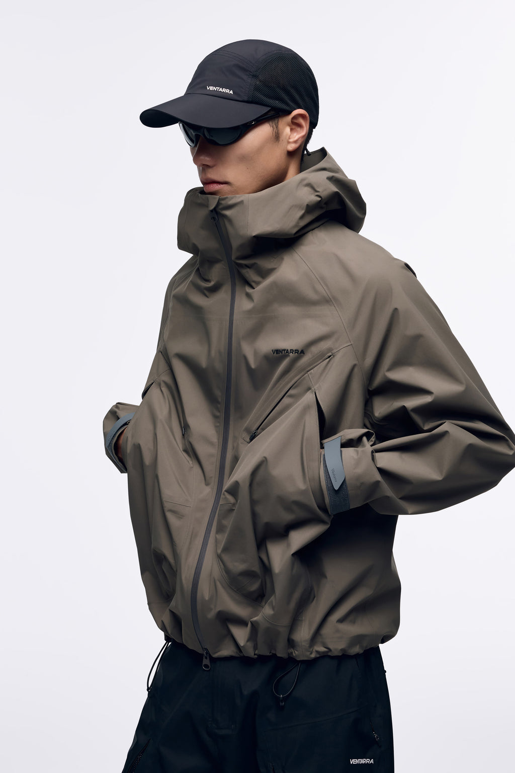 Ventarra Unisex Hooded Shell Jacket | Semi-Structured Pocket Waterproof Jacket
