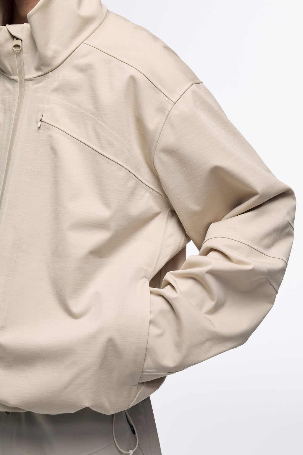 Ventarra Unisex Wool Surface Outdoor Jacket | Hidden-Zip Seam-Sealed Light Luxury Shell