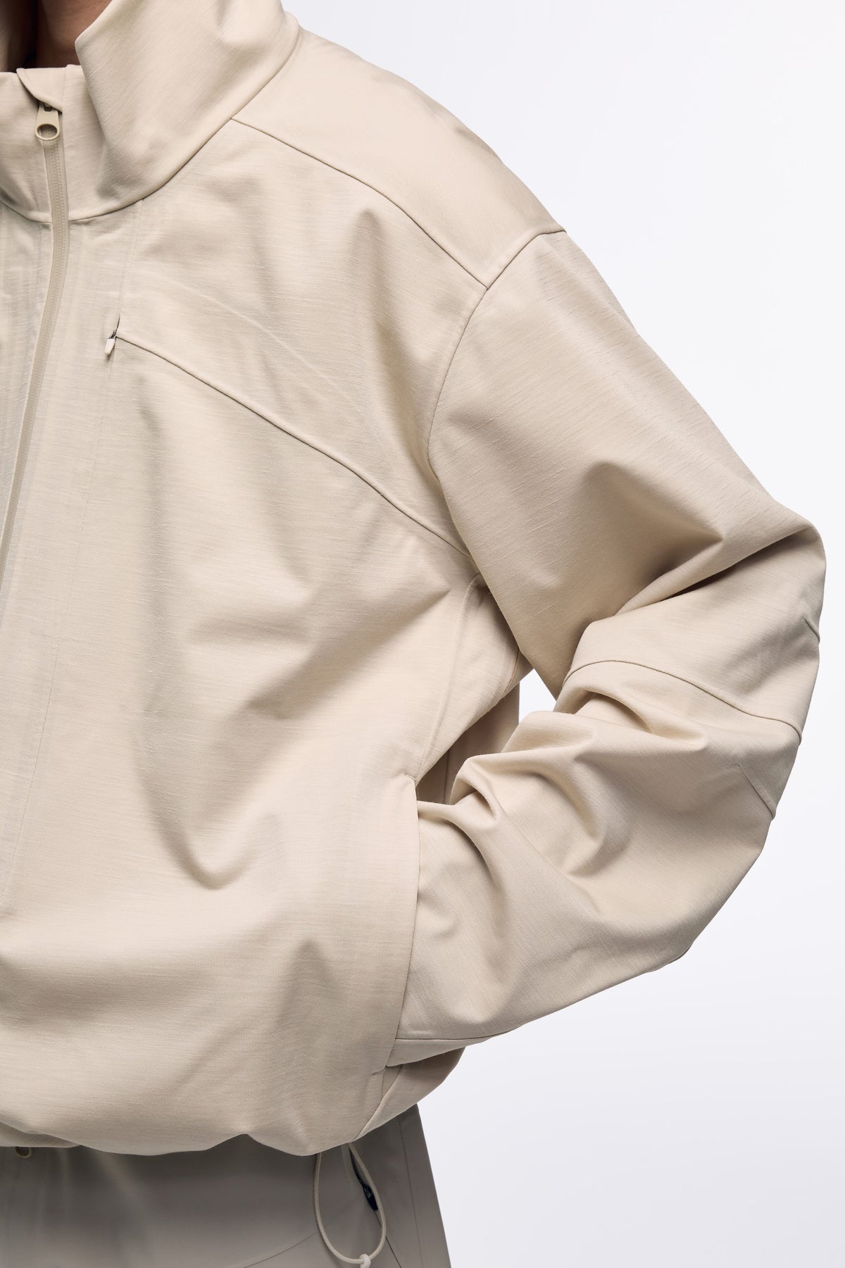 Ventarra Unisex Wool Surface Outdoor Jacket | Hidden-Zip Seam-Sealed Light Luxury Shell