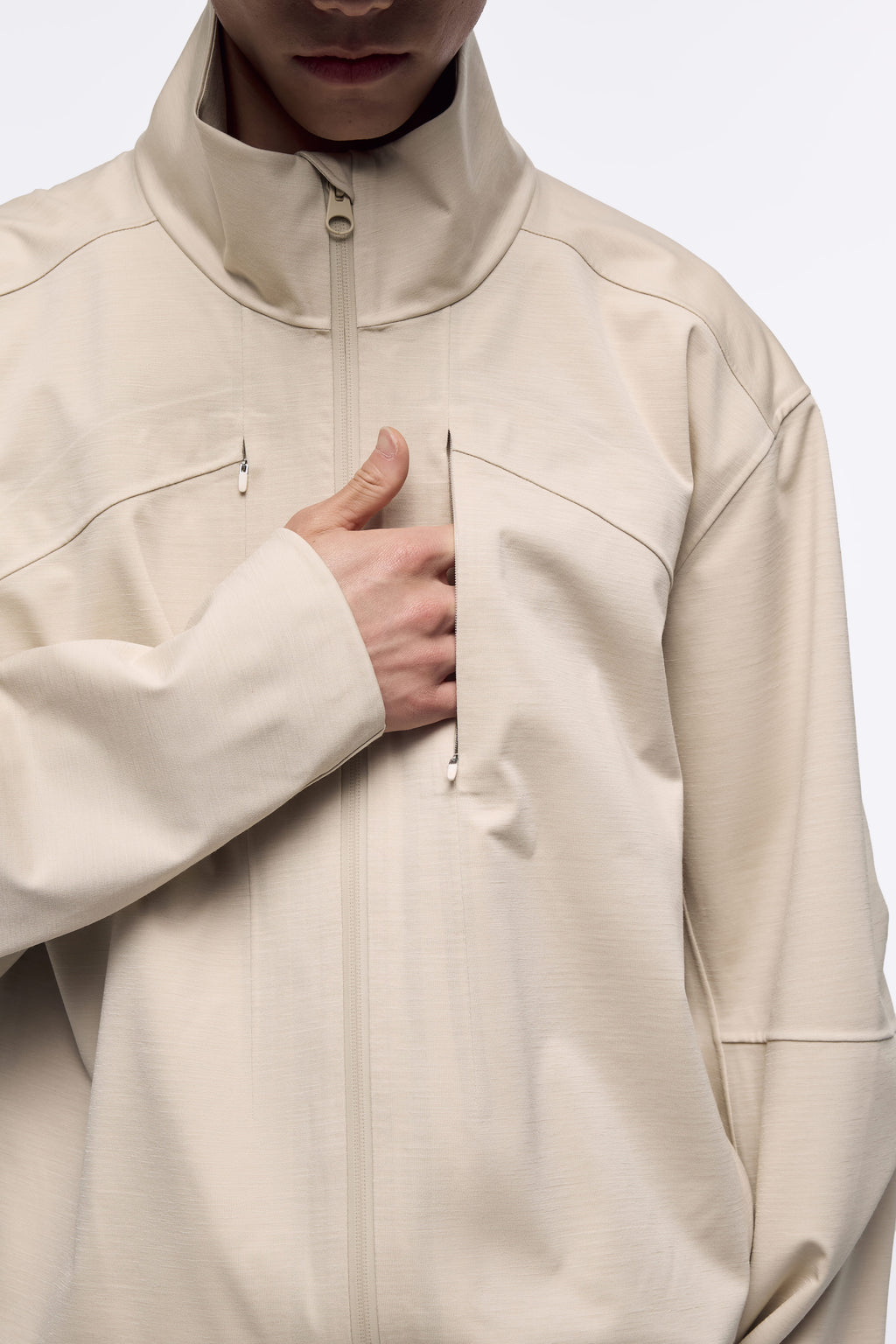 Ventarra Unisex Wool Surface Outdoor Jacket | Hidden-Zip Seam-Sealed Light Luxury Shell