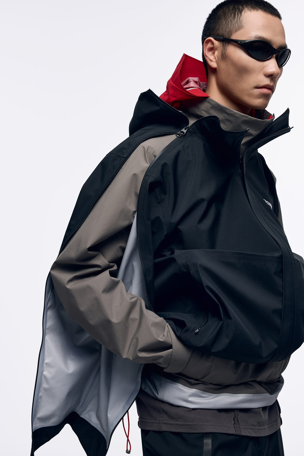 Ventarra Unisex Side-Zip Hooded Shell Jacket | Waterproof Minimalist Trail Jacket