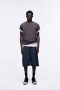 Ventarra Men's Dynamic Lines T-Shirt – Minimalist Asymmetric Back Detail Streetwear Tee