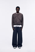 Ventarra Men's Deconstructed Long-Sleeve Top | Raw Seam Streetwear