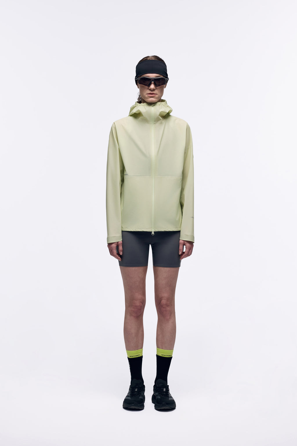 Ventarra Unisex Seam-Sealed Running Jacket – Underarm & Back Vents, Elastic Hood & Cuffs, Fully Waterproof Trail Jacket