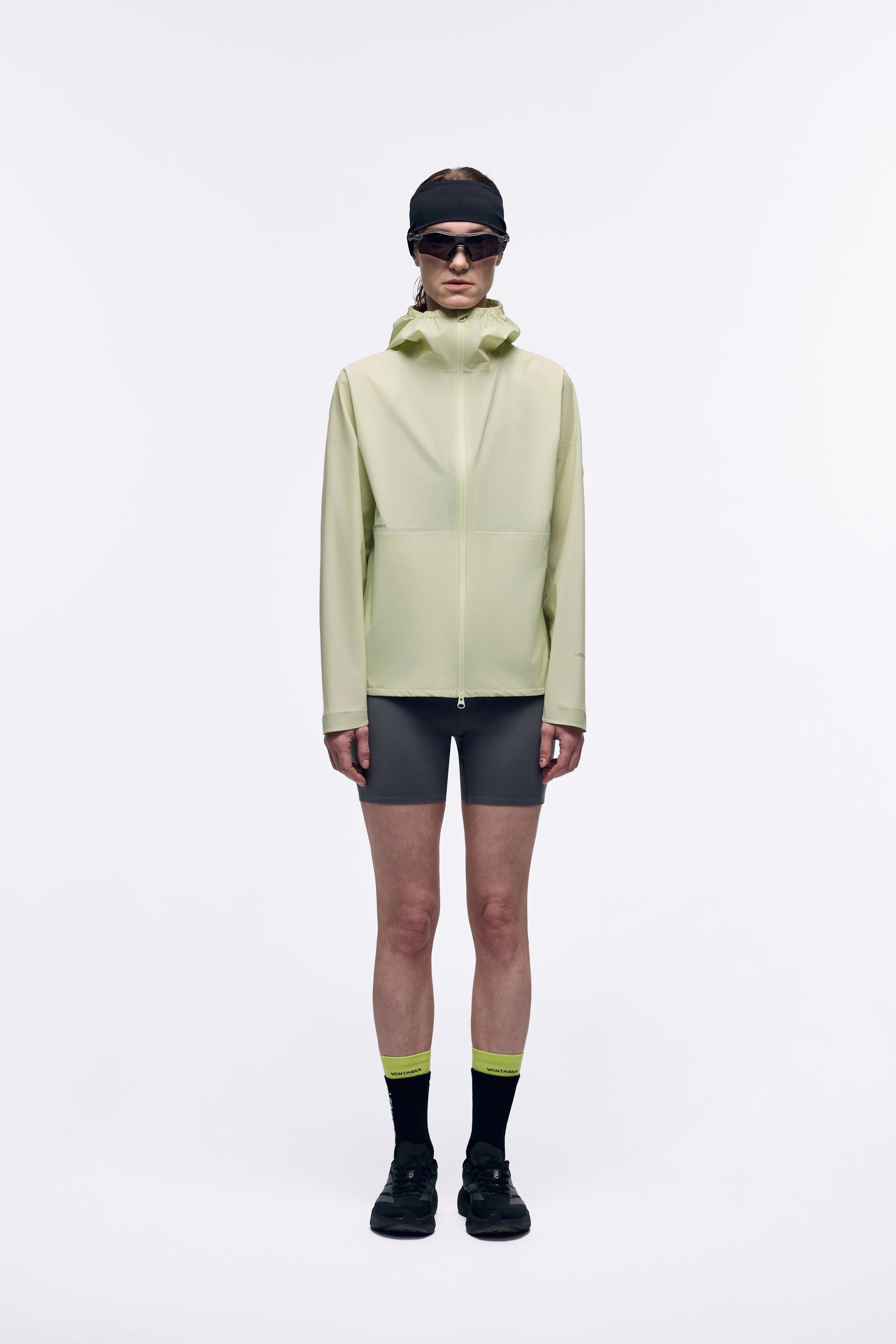 Ventarra Unisex Seam-Sealed Running Jacket – Underarm & Back Vents, Elastic Hood & Cuffs, Fully Waterproof Trail Jacket