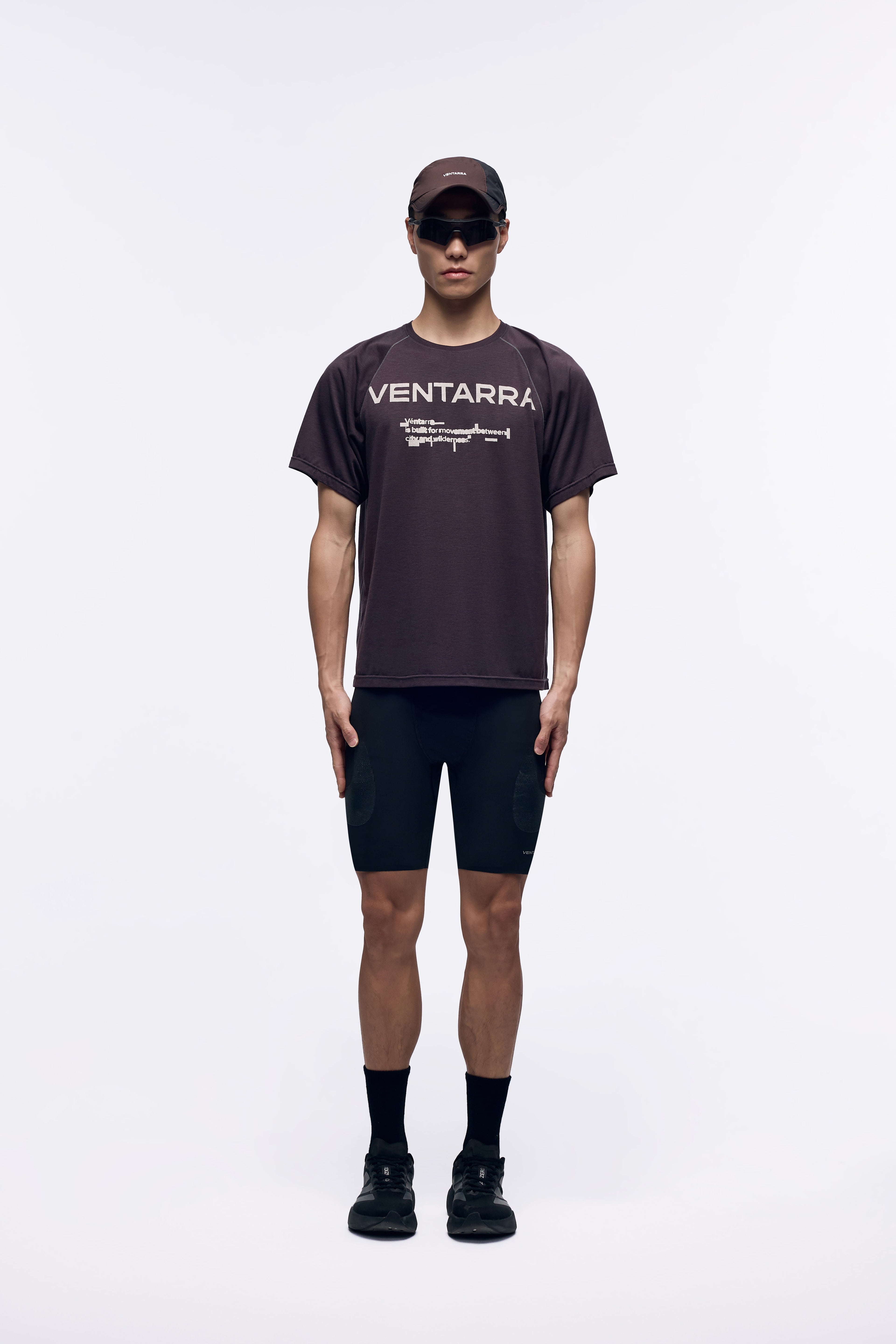Ventarra Unisex Wool Blend Raglan Running T-Shirt – High-Density Moisture-Wicking Trail Tee